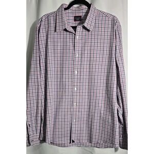 Untuckit Shirt Mens XXL Plaid Wrinkle Free Long Sleeve